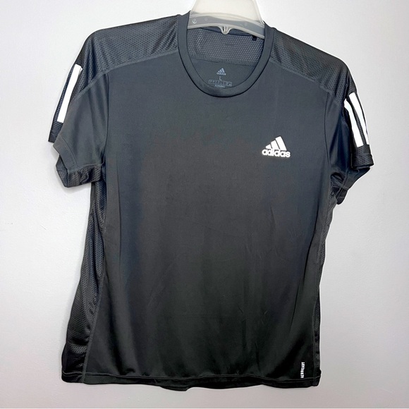 Adidas Gray Short Sleeve Tee PrimeGreen Size Large EUC - Picture 1 of 6